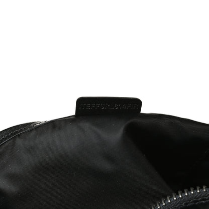 Burberry Nylon Beat Check Studded Satchel Black 8 of 18