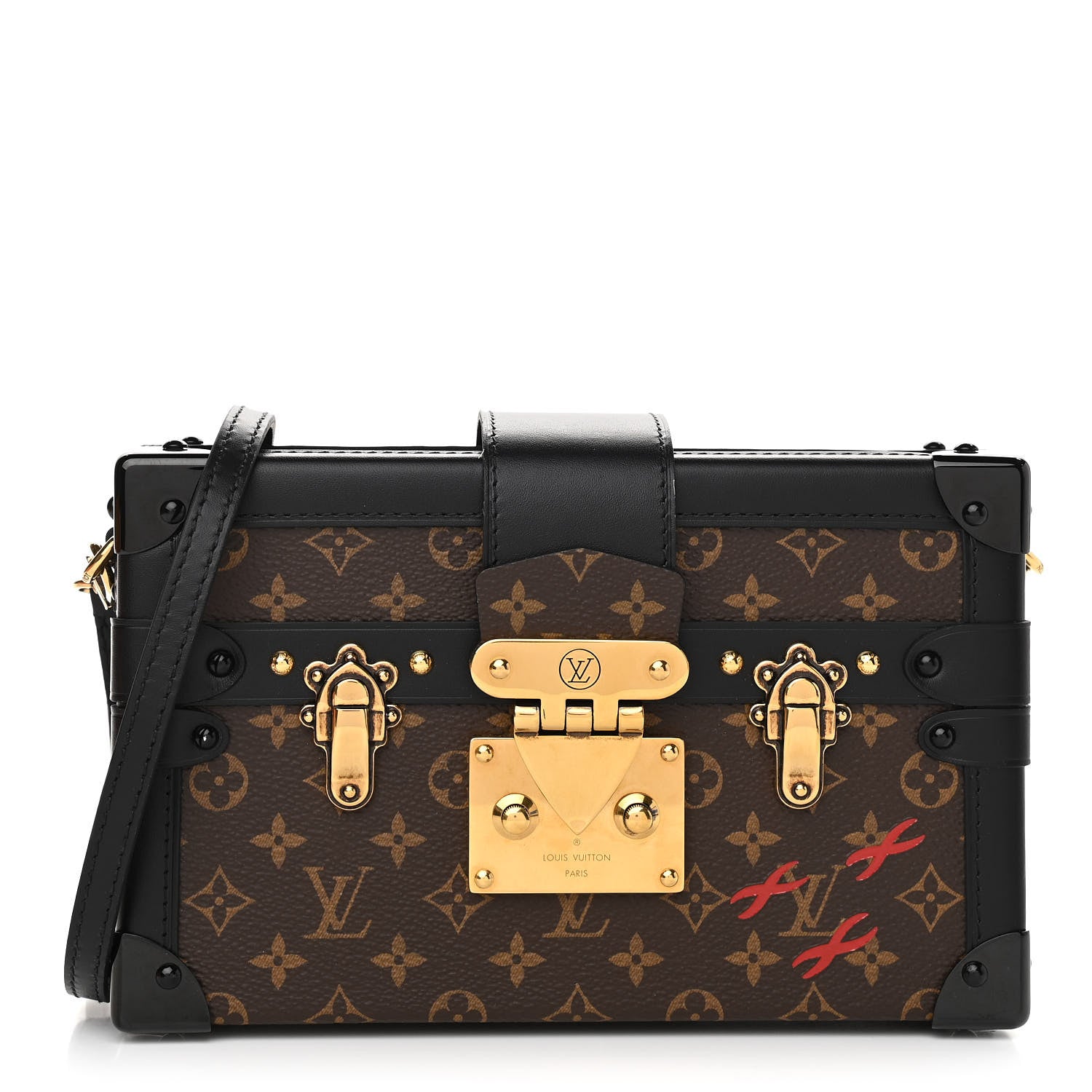Louis Vuitton Monogram Petite Malle Black 1 of 9