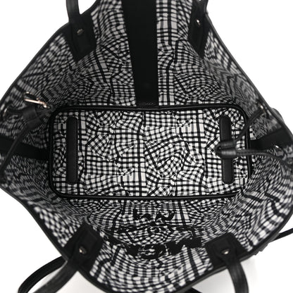 MCM Grained Calfskin Visetos Medium Liz Reversible Shopper Tote Black 8 of 15