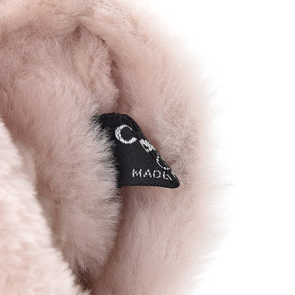 Chanel Shearling Quilted CC Gloves 7.5 Light Pink 3 of 13