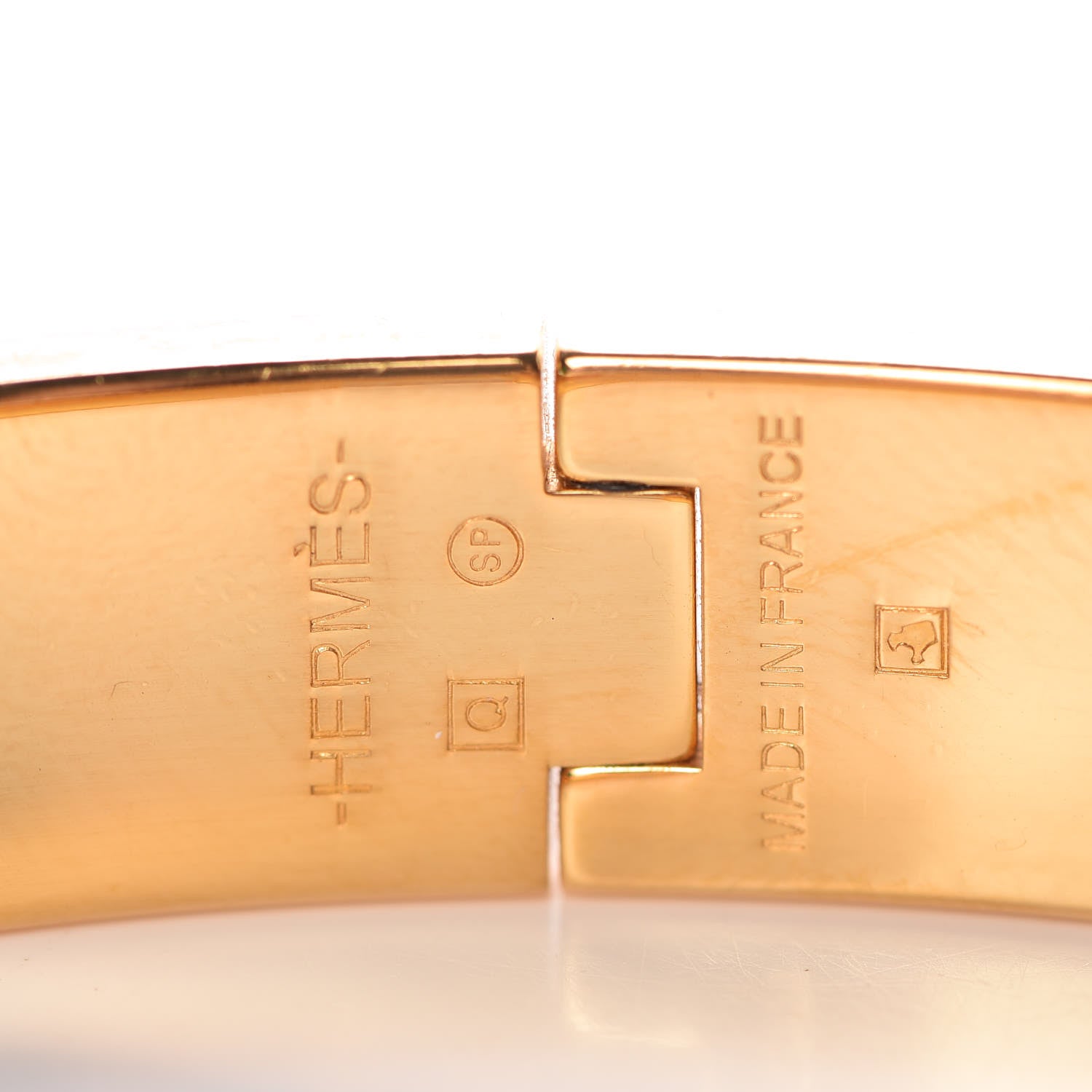 Hermes Enamel Narrow Clic Clac H Bracelet PM Orange 5 of 6