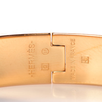 Hermes Enamel Narrow Clic Clac H Bracelet PM Orange 5 of 6