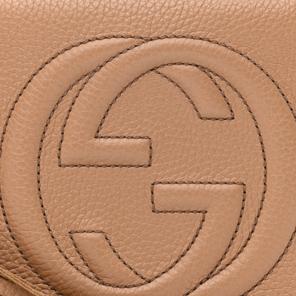 Gucci Pebbled Calfskin Small Soho Disco Bag Camelia 8 of 10