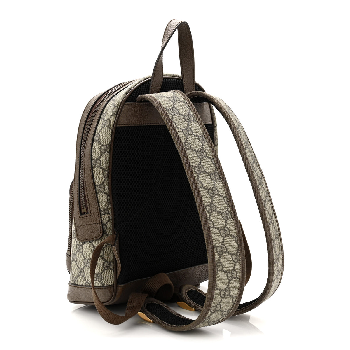 GG Supreme Monogram Calfskin Web Small Ophidia Day Backpack Beige Ebony Gucci GG Supreme Monogram Textured Dollar Calfskin Web Small  main image 4