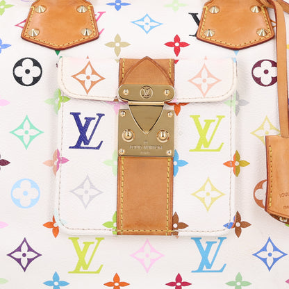 Louis Vuitton Monogram Multicolor Speedy 30 White 7 of 9