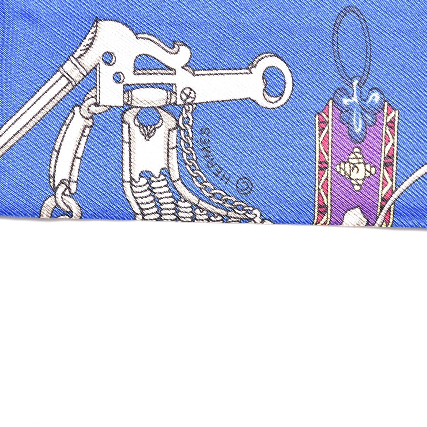 Silk Mors Et Gourmettes Remix Twilly Bleu Roy Turquoise Prune