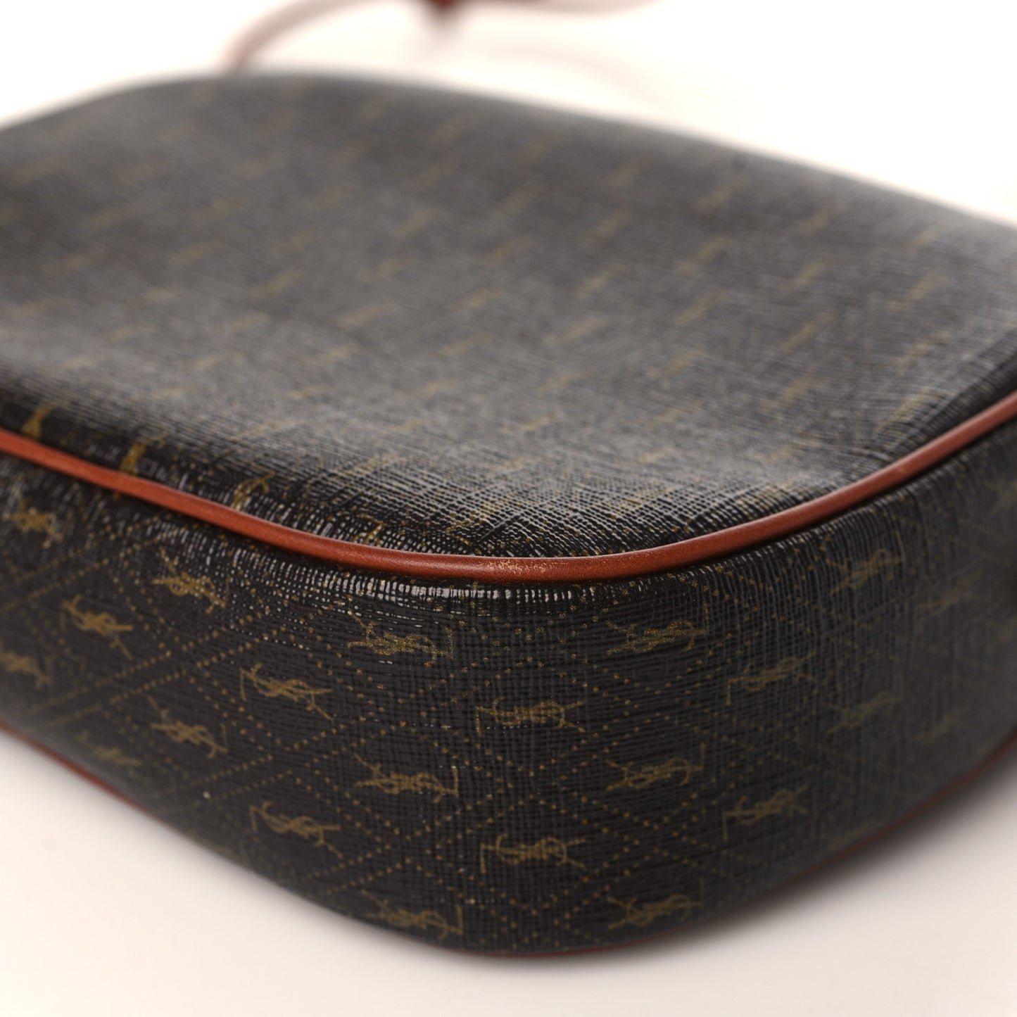 Canvas Smooth Calfskin Le Monogramme Small Camera Bag Chestnut