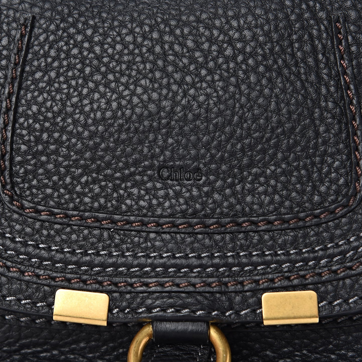 Calfskin Mini Marcie Satchel Black