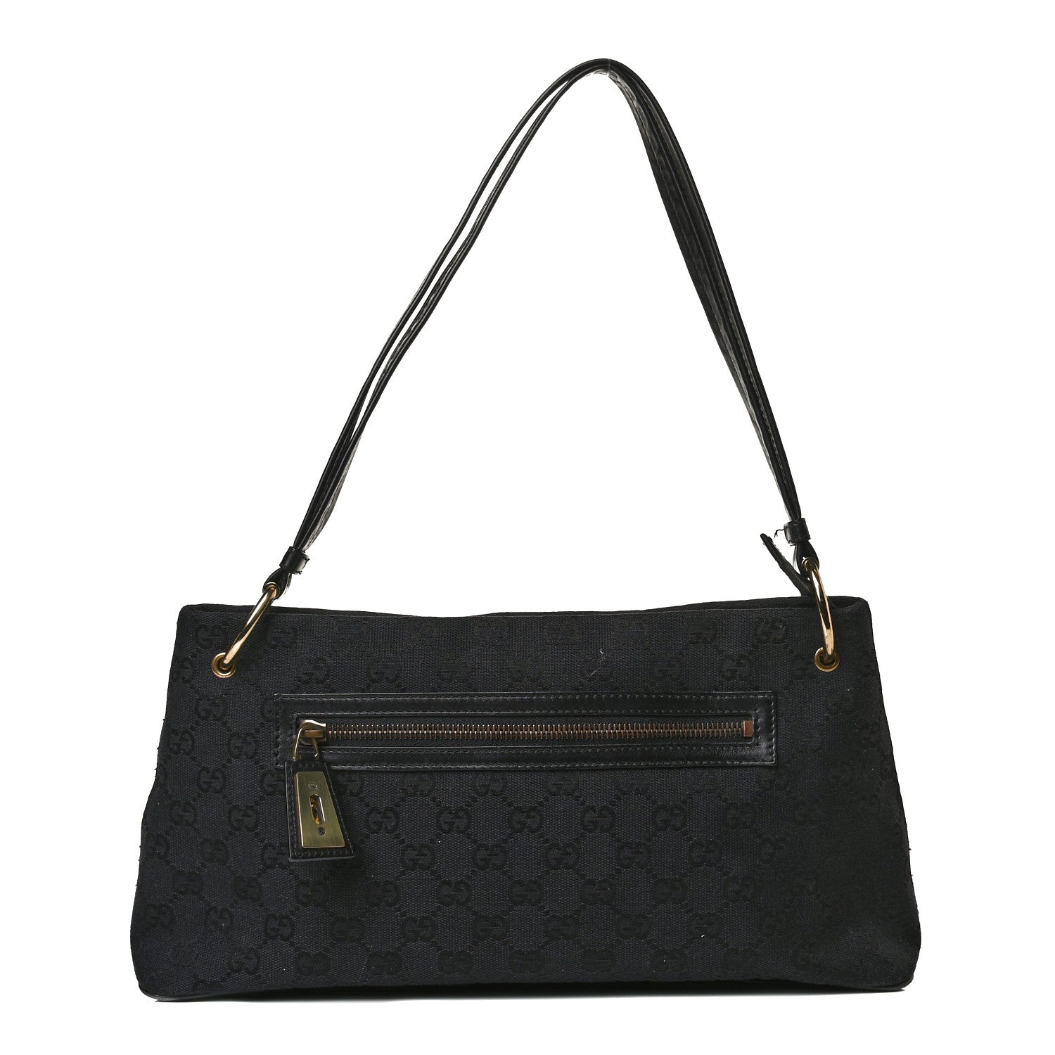 Gucci Monogram Chain Ellington Handbag Black 1 of 5
