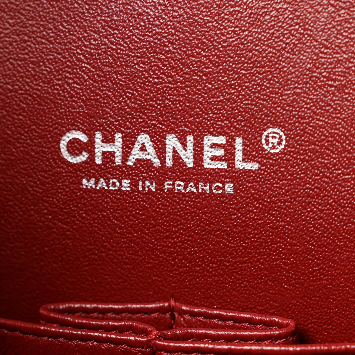 Patent Quilted Maxi Double Flap Red