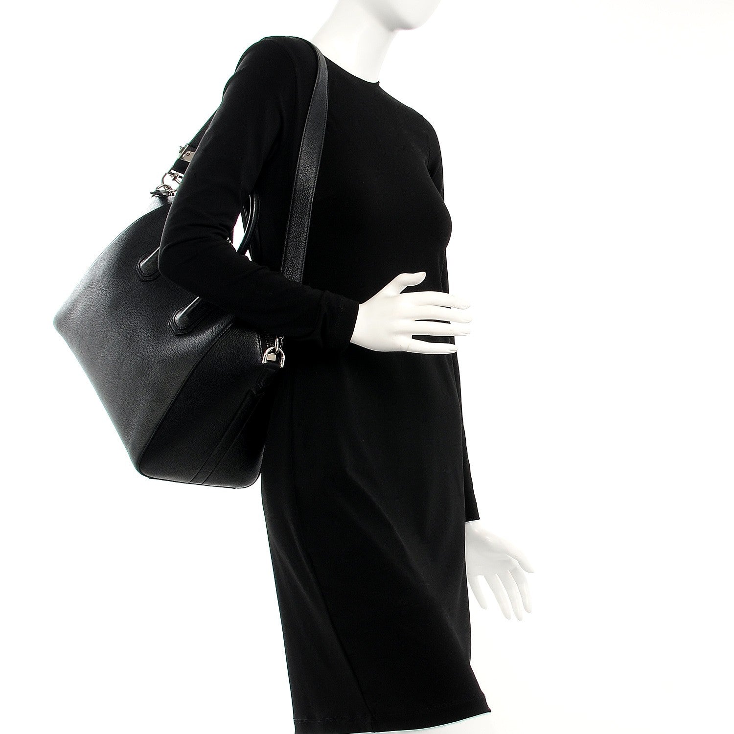 Givenchy Sugar Goatskin Medium Antigona Black 2 of 12
