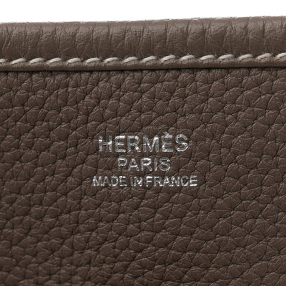 Hermes Taurillon Clemence Evelyne III PM Etoupe 6 of 13