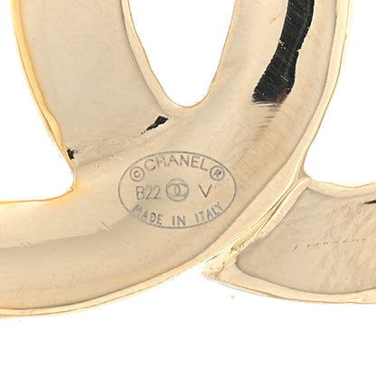 Chanel Metal CC Heart Coco In Love Hoop Earrings Gold 4 of 4