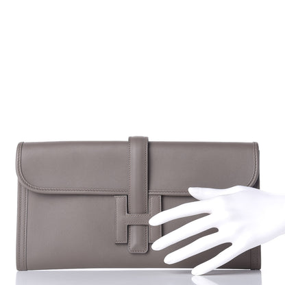 Hermes Swift Jige Elan 29 Clutch Gris Asphalte 2 of 9
