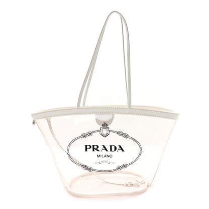 Prada PVC Canapa Tote White 1 of 13