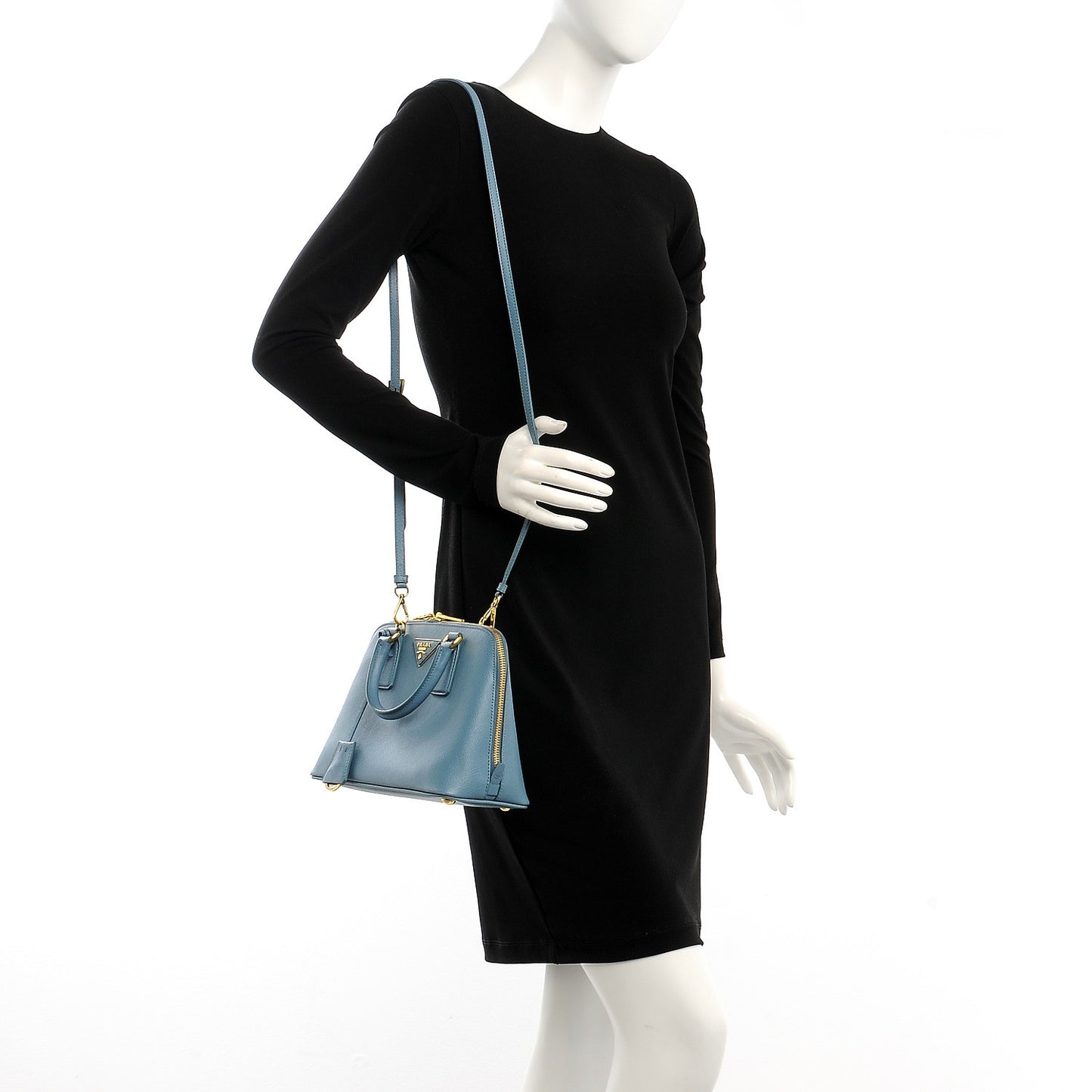 Saffiano Lux Small Promenade Tote Aviazione