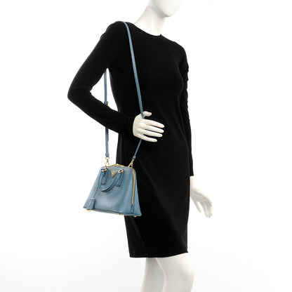 Prada Saffiano Lux Small Promenade Tote Aviazione 2 of 10