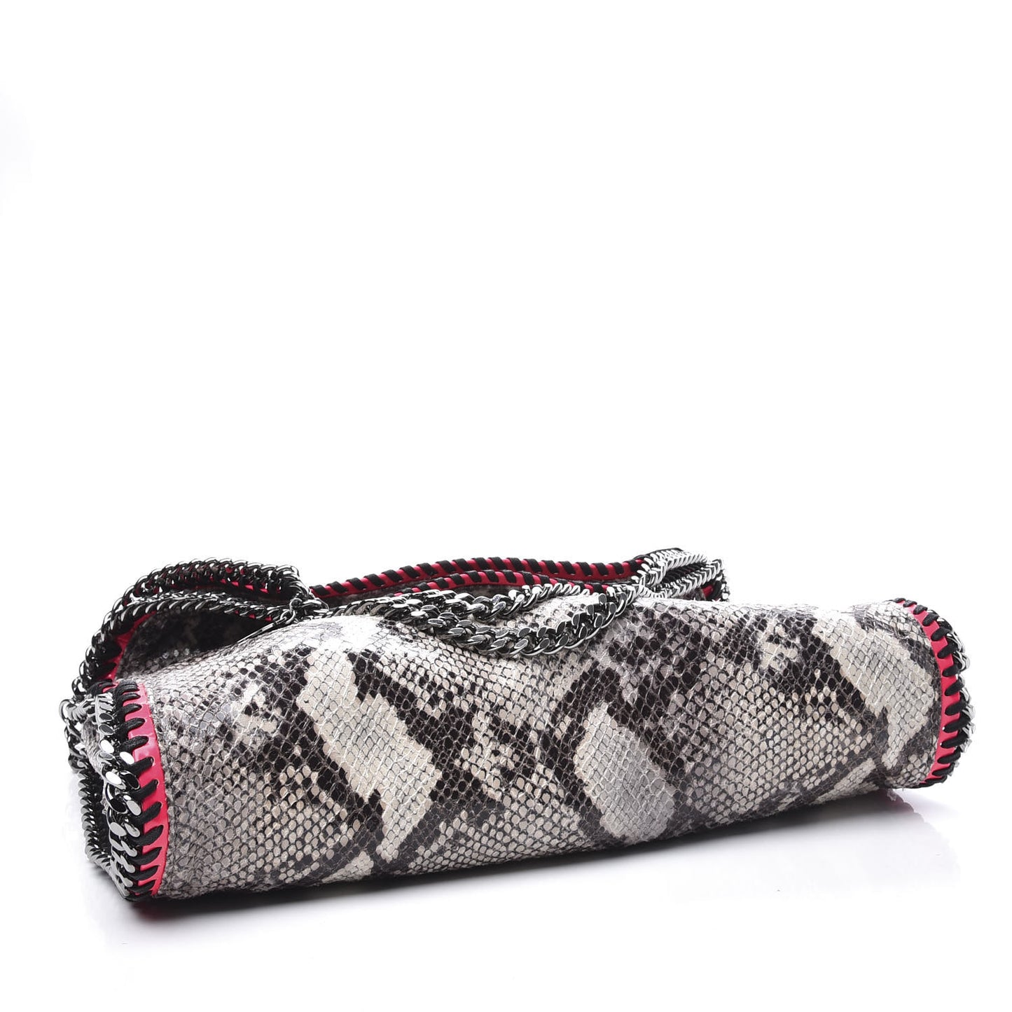 Eco Python Falabella Fold Over Tote Chalk Pink