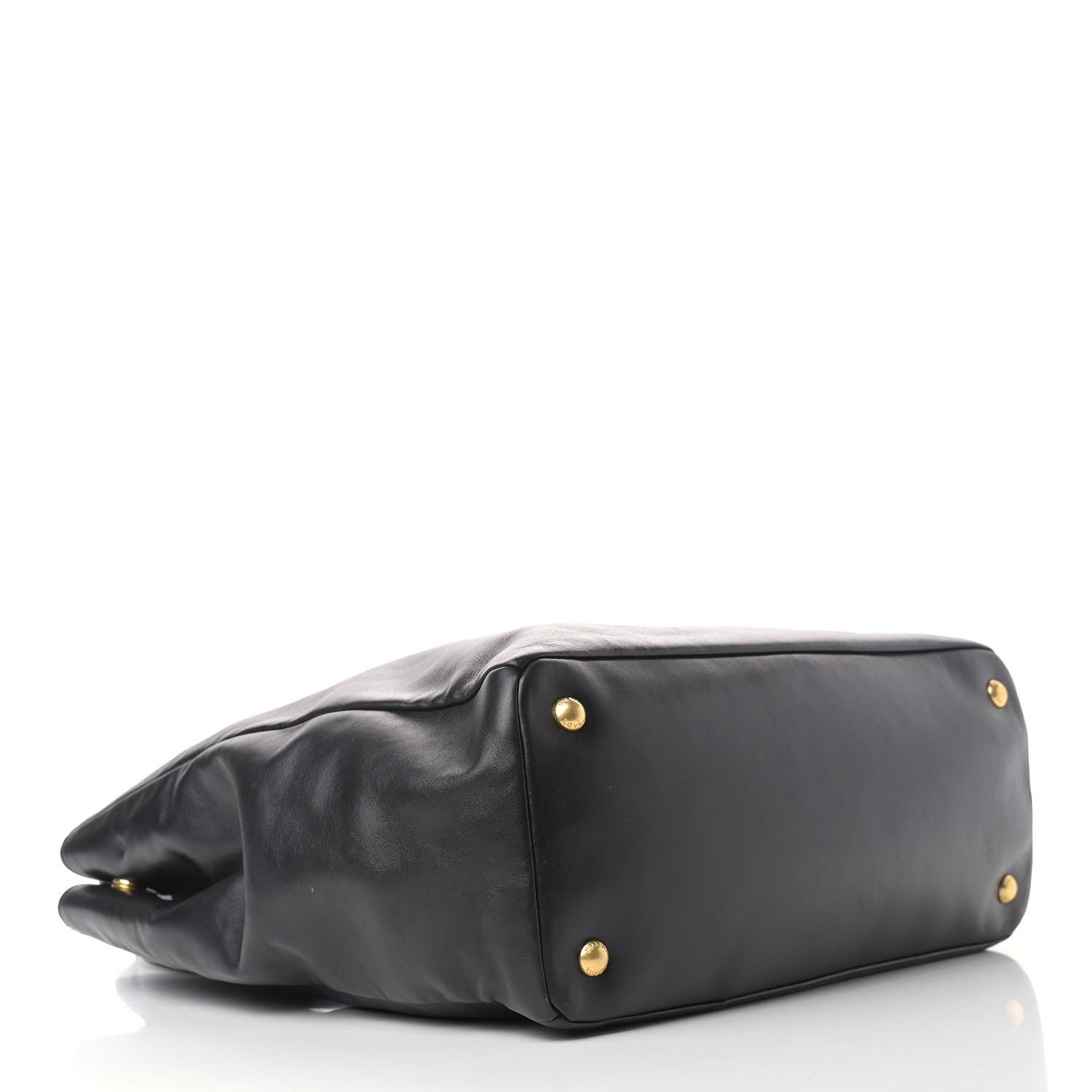 Prada Soft Calf Shopping Tote Black 3 of 11