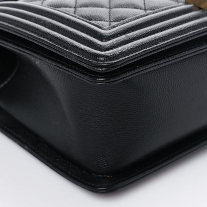 Chanel Caviar Quilted Medium Boy Flap Black 8 of 9
