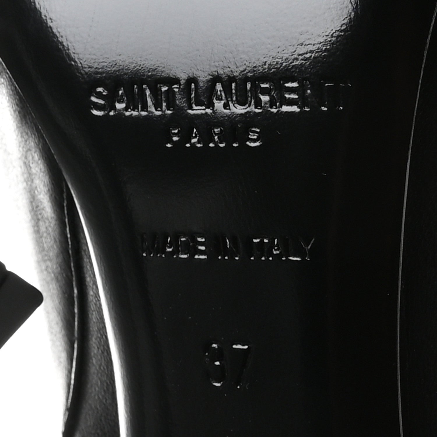 Saint Laurent Nappa Vendome Opyum Ankle Boots 37 Black 7 of 9