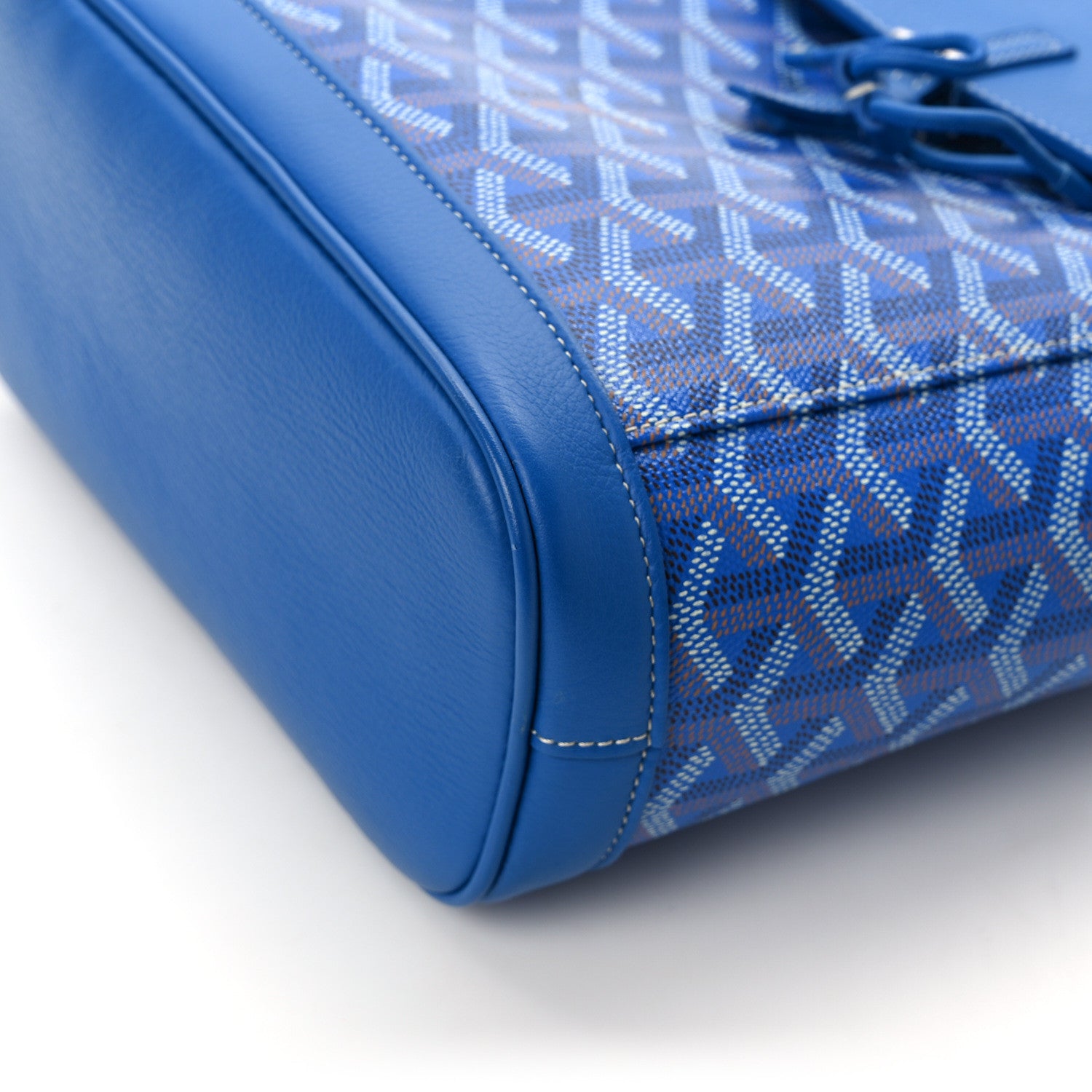 Goyard Goyardine Calfskin Mini Alpin Backpack Sky Blue 12 of 12
