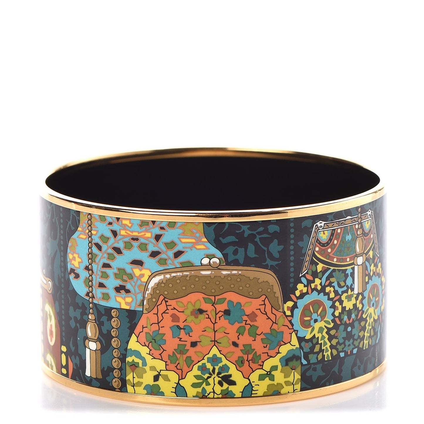 Enamel Printed Extra Wide Cachemire de Tamara Bracelet 70