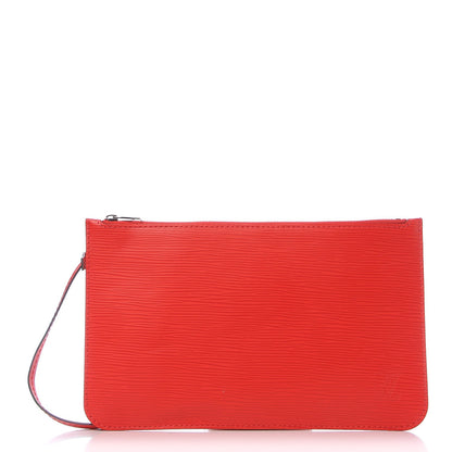 Louis Vuitton Epi Neverfull Pochette MM GM Coquelicot 1 of 7