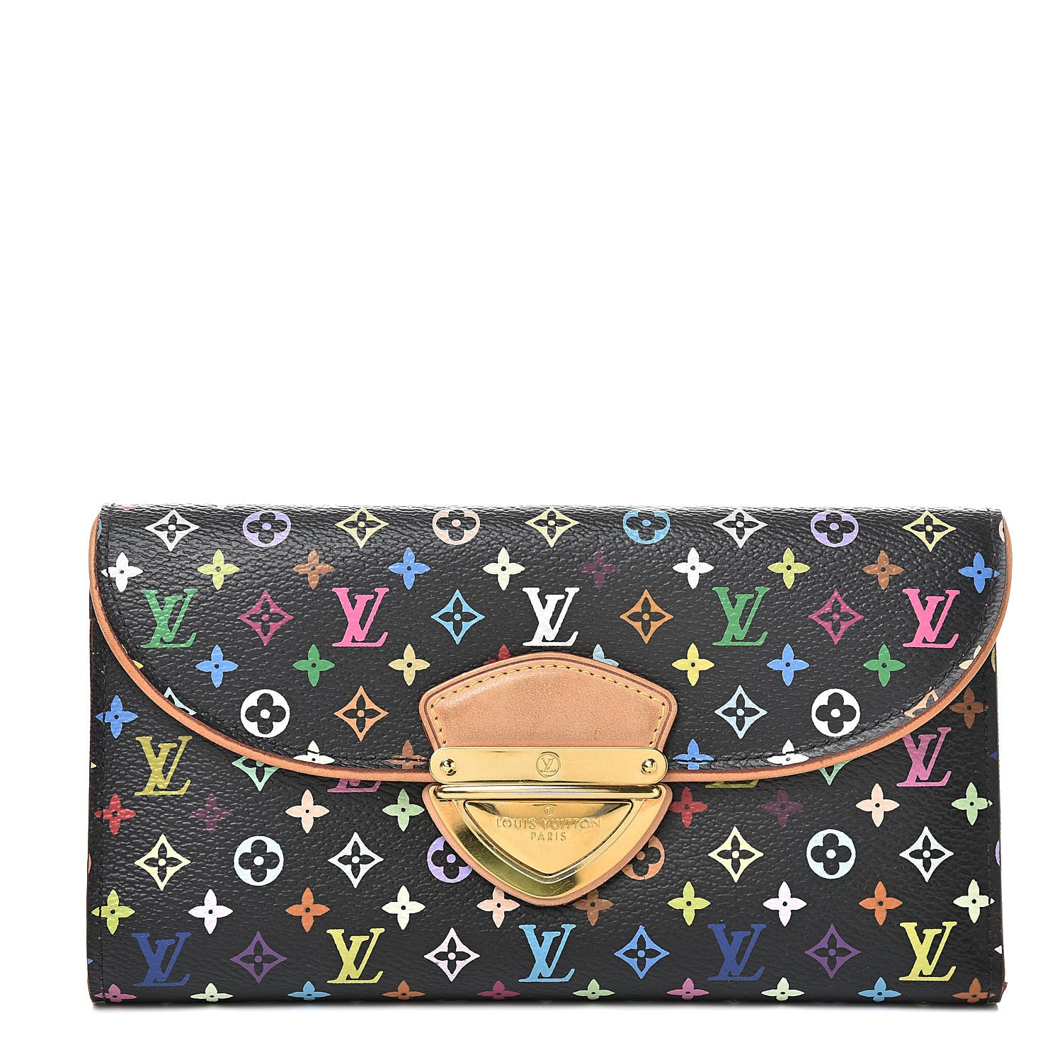 Louis Vuitton Monogram Multicolor Eugenie Wallet Black Grenade 1 of 13