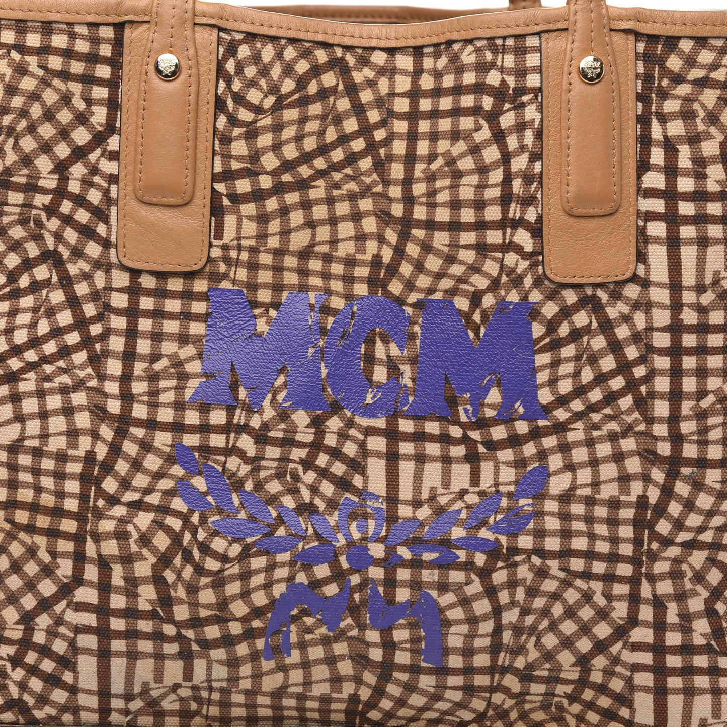 Visetos Medium Liz Reversible Shopper Tote Cognac