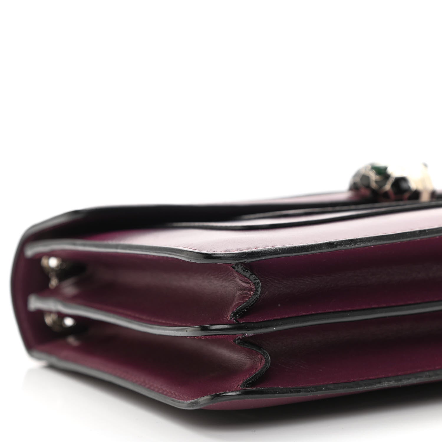 Bulgari Calfskin Serpenti Forever Shoulder Bag Bordeaux 9 of 10