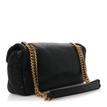 Saint Laurent Plunged Lambskin Calypso Black 3 of 10