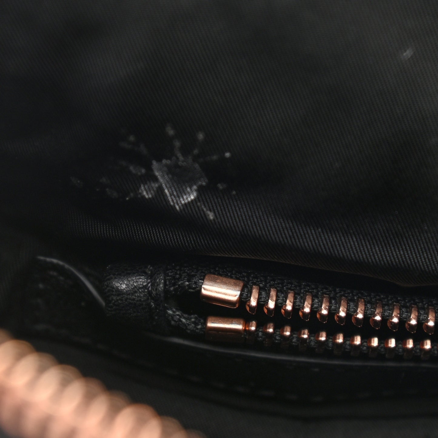 Pebbled Lambskin Rockie Black Rose Gold Hardware