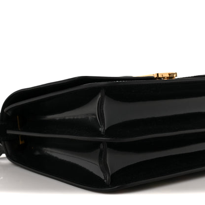 Burberry Patent Floral Monogram Medium TB Bag Black 7 of 9