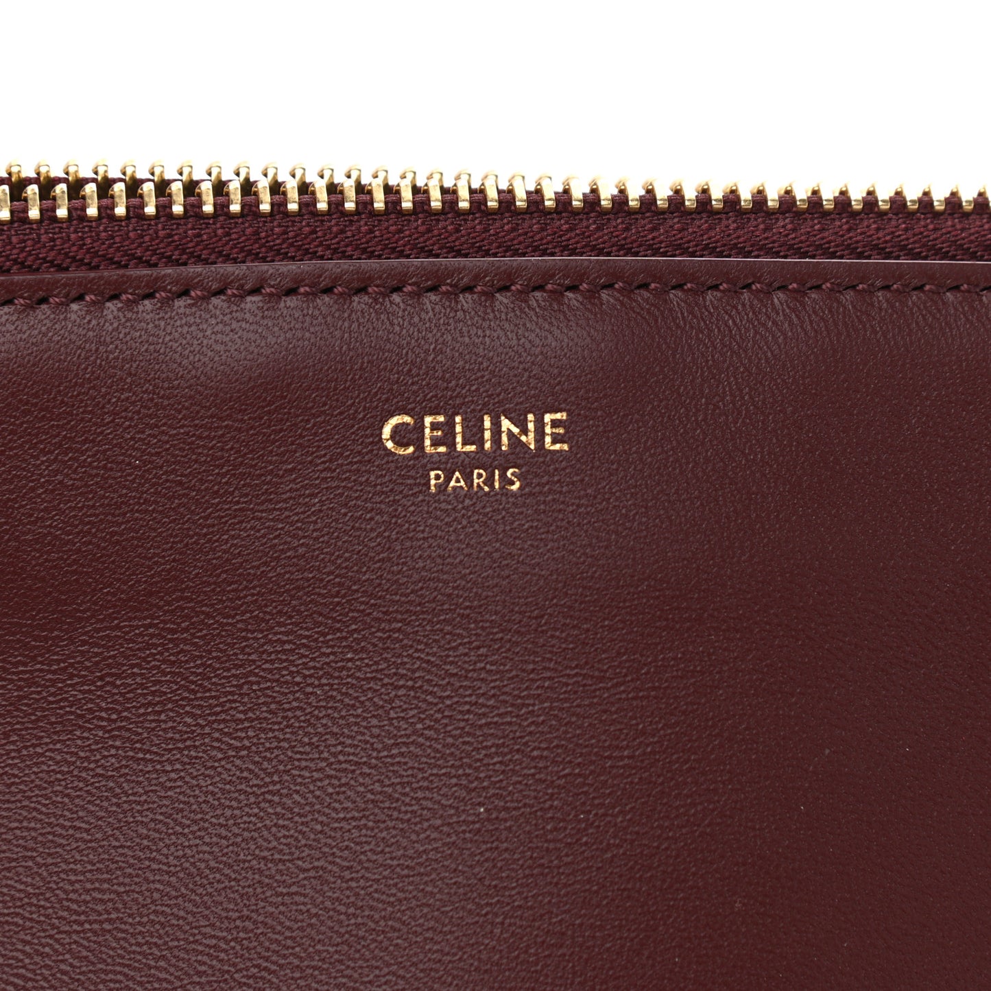 Smooth Lambskin Small Trio Crossbody Bag Burgundy