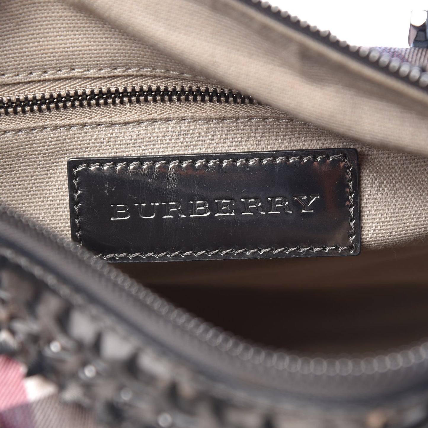 Patent Supernova Check Studded Stars Chester Bowling Bag Dark Nickel