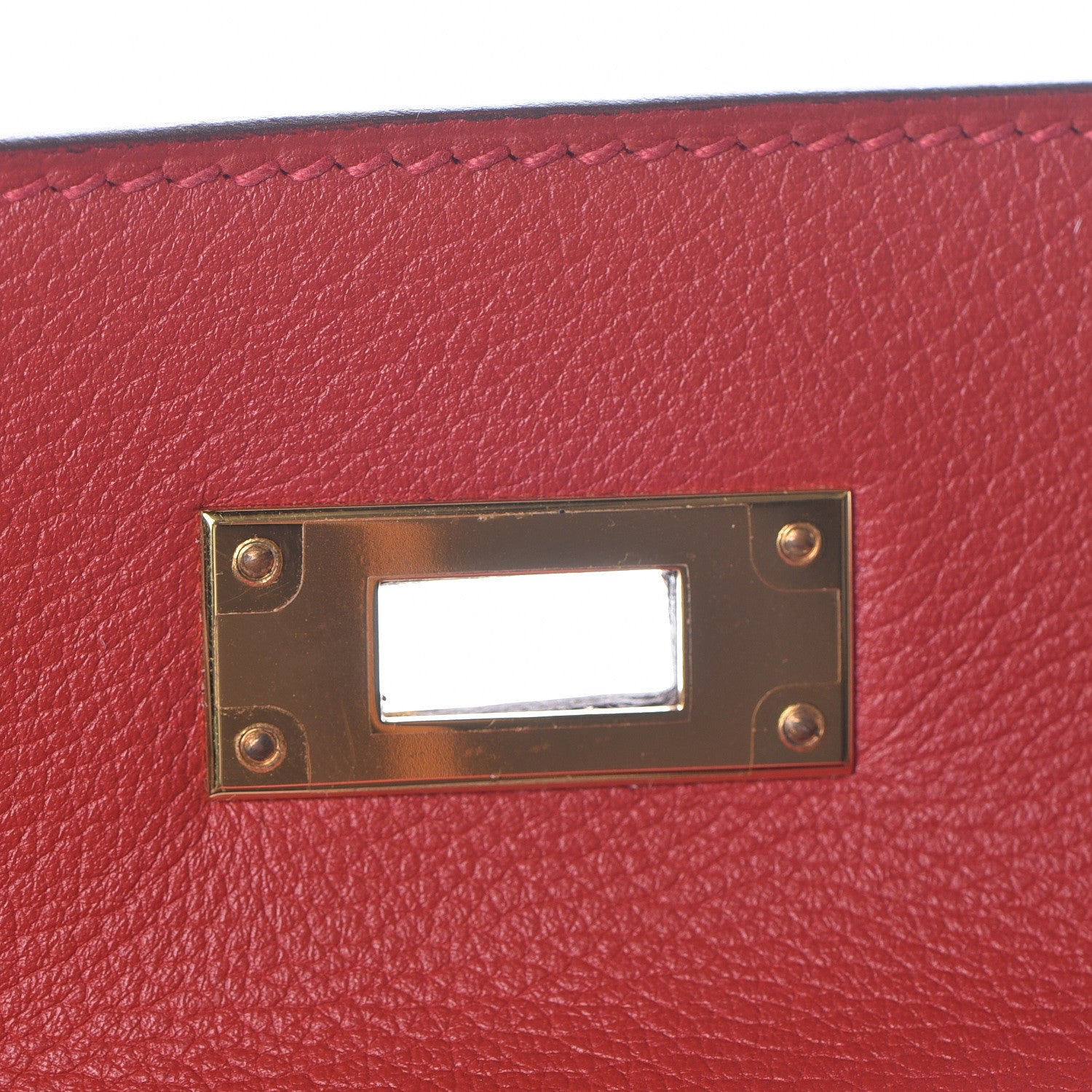 Hermes Evercolor Kelly Retourne 28 Rouge Casaque 30 of 39