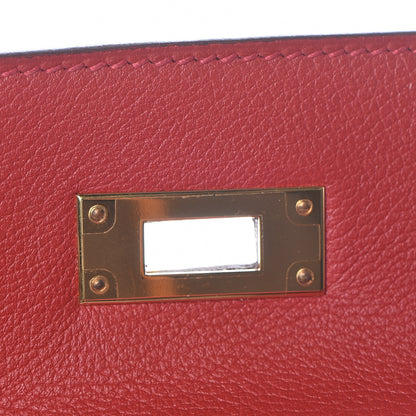 Hermes Evercolor Kelly Retourne 28 Rouge Casaque 30 of 39