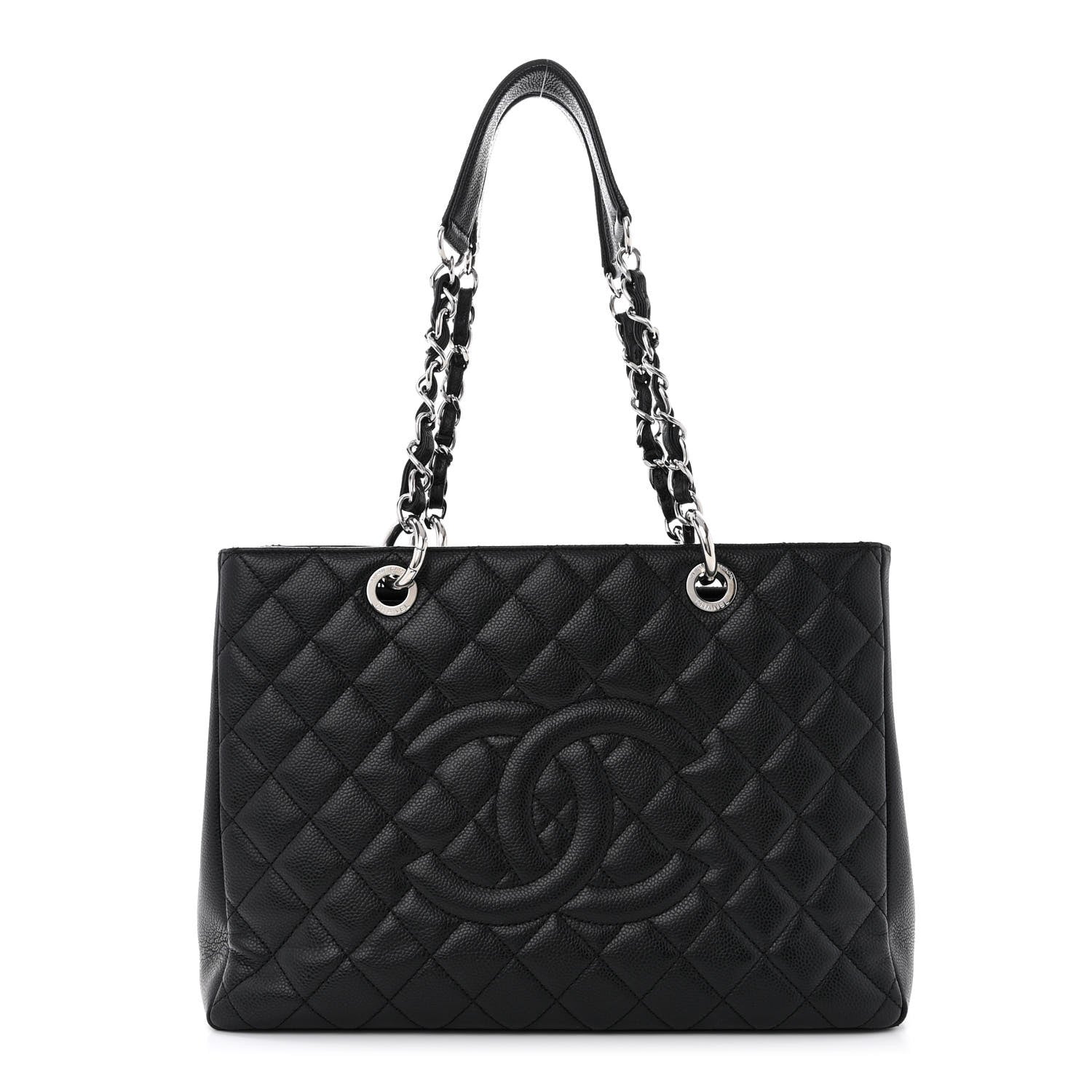 Chanel Caviar Quilted Grand Shopping Tote GST Black 1 of 11