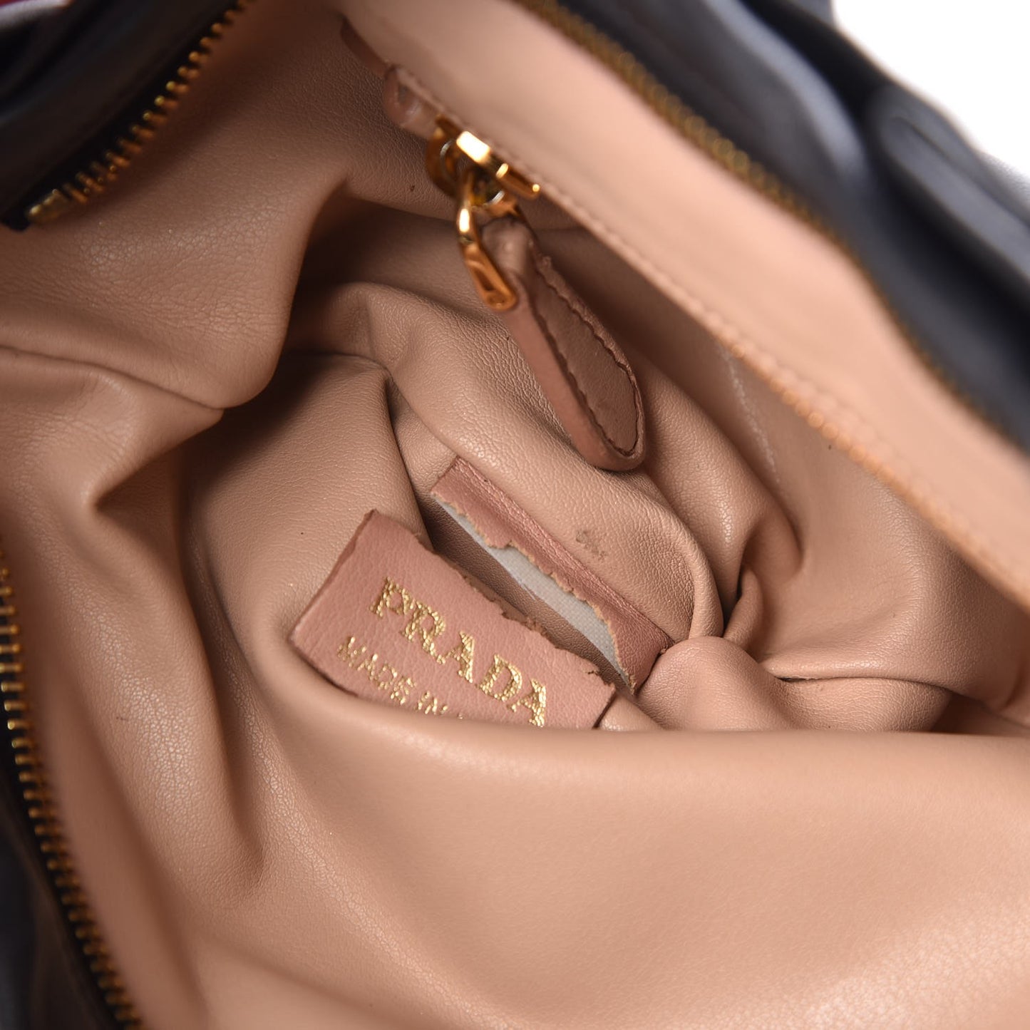 Nappa Pleated Clutch Black