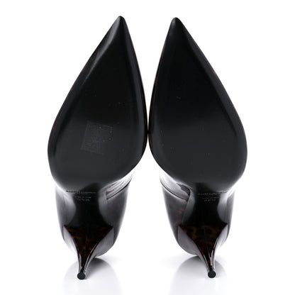 Saint Laurent Patent Tartaruga Kiki 85 Pump 39.5 Manto Naturale 5 of 8