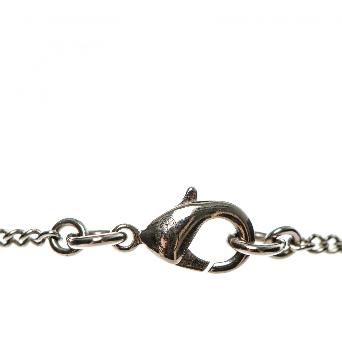 Crystal Timeless CC Necklace Silver
