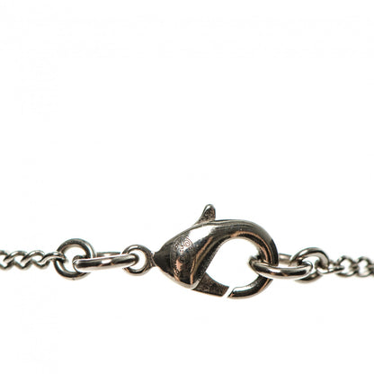 Chanel Crystal Timeless CC Necklace Silver 4 of 4