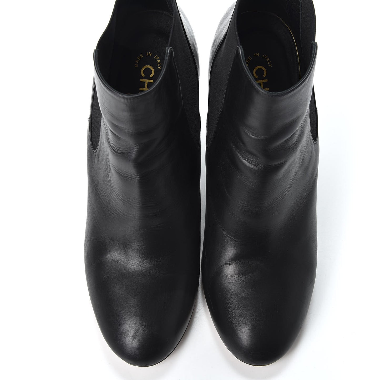 Lambskin Pearl CC Ankle Boots 40 Black