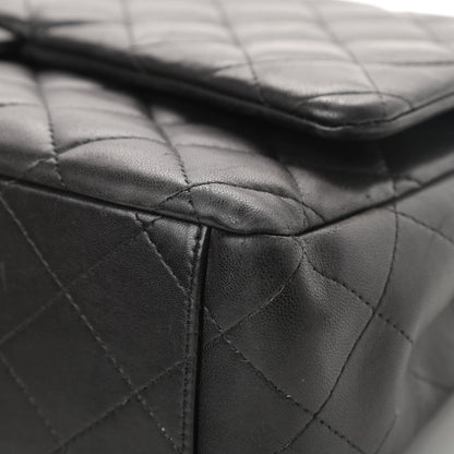 Chanel Lambskin Quilted Maxi Double Flap Black 10 of 21