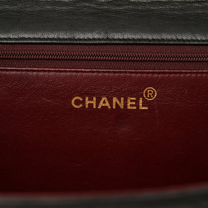 Chanel Lambskin Quilted Medium Single Flap Dark Brown 7 of 13