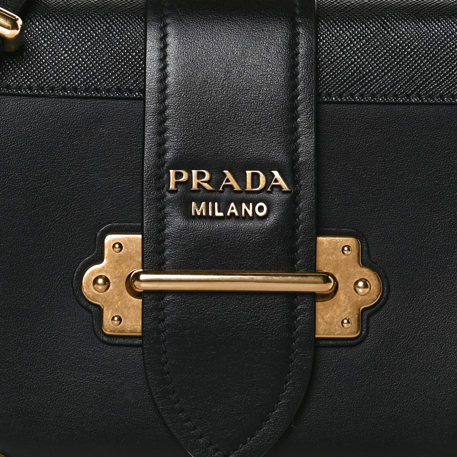 Prada City Calfskin Saffiano Cahier Bag Black 7 of 15