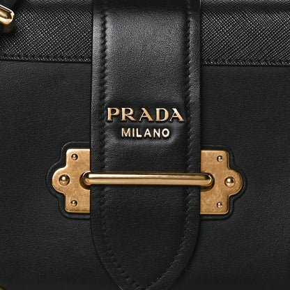 Prada City Calfskin Saffiano Cahier Bag Black 7 of 15