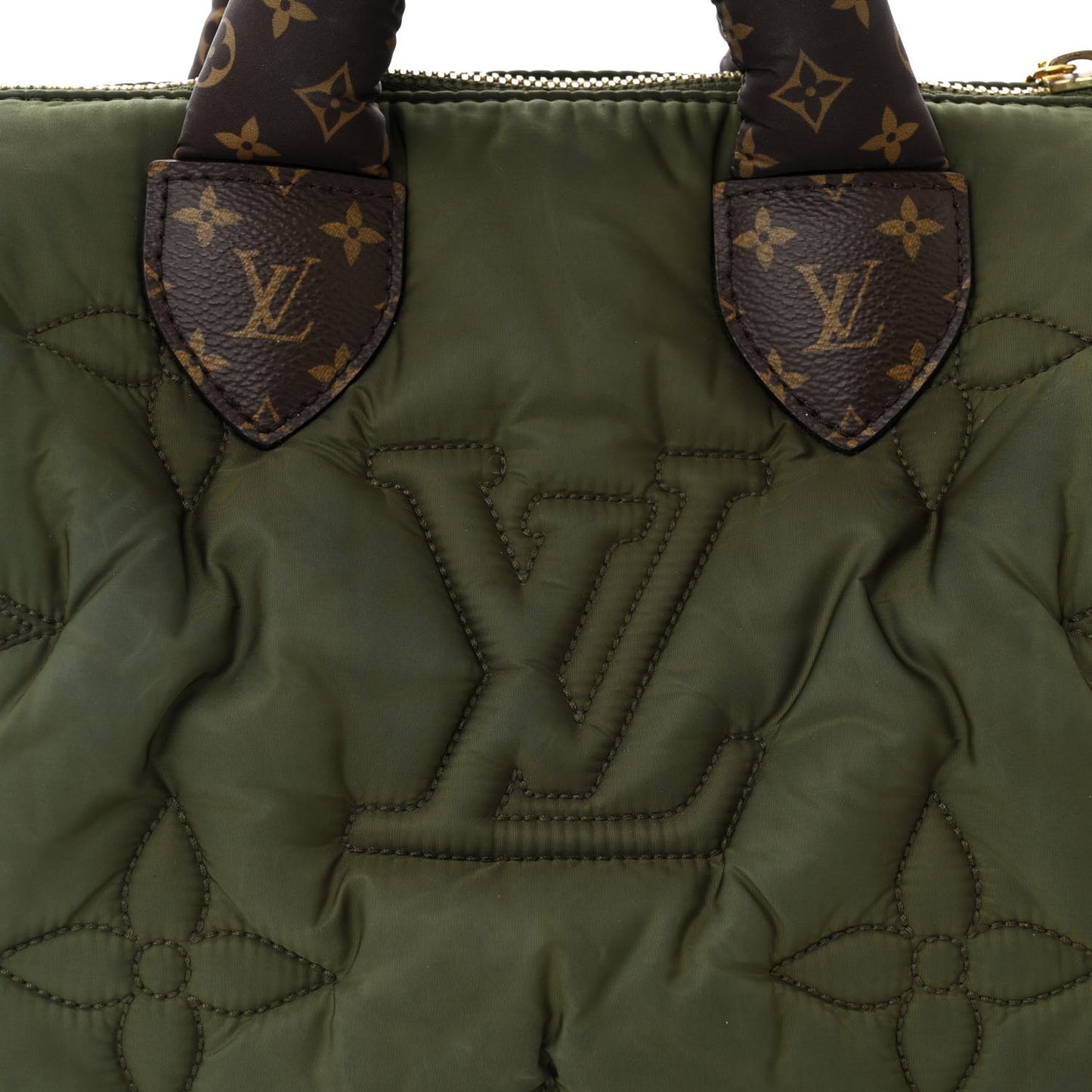 Econyl Mini Monogram Pillow Speedy Bandouliere 25 Khaki