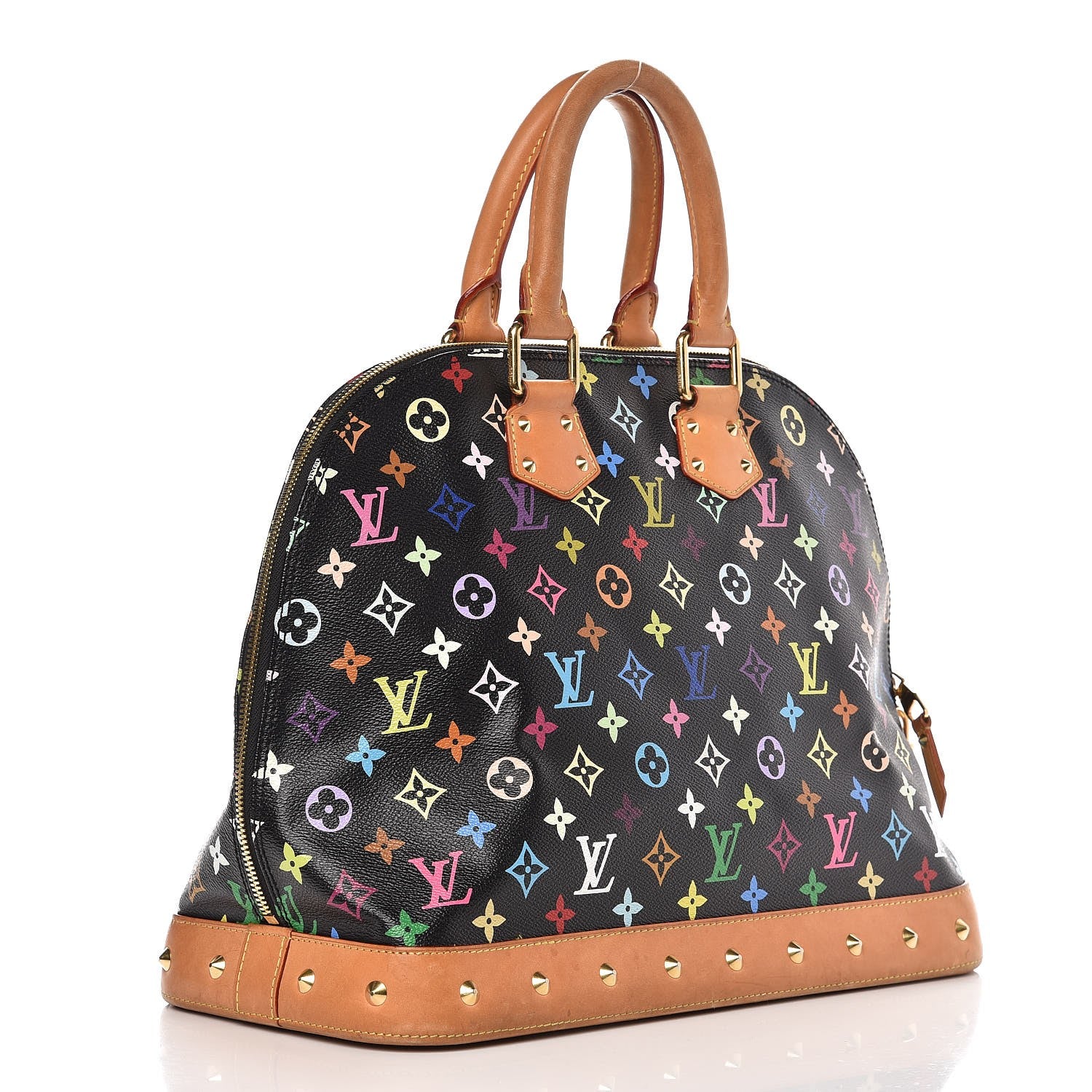 Louis Vuitton Monogram Multicolor Alma GM Black 3 of 15